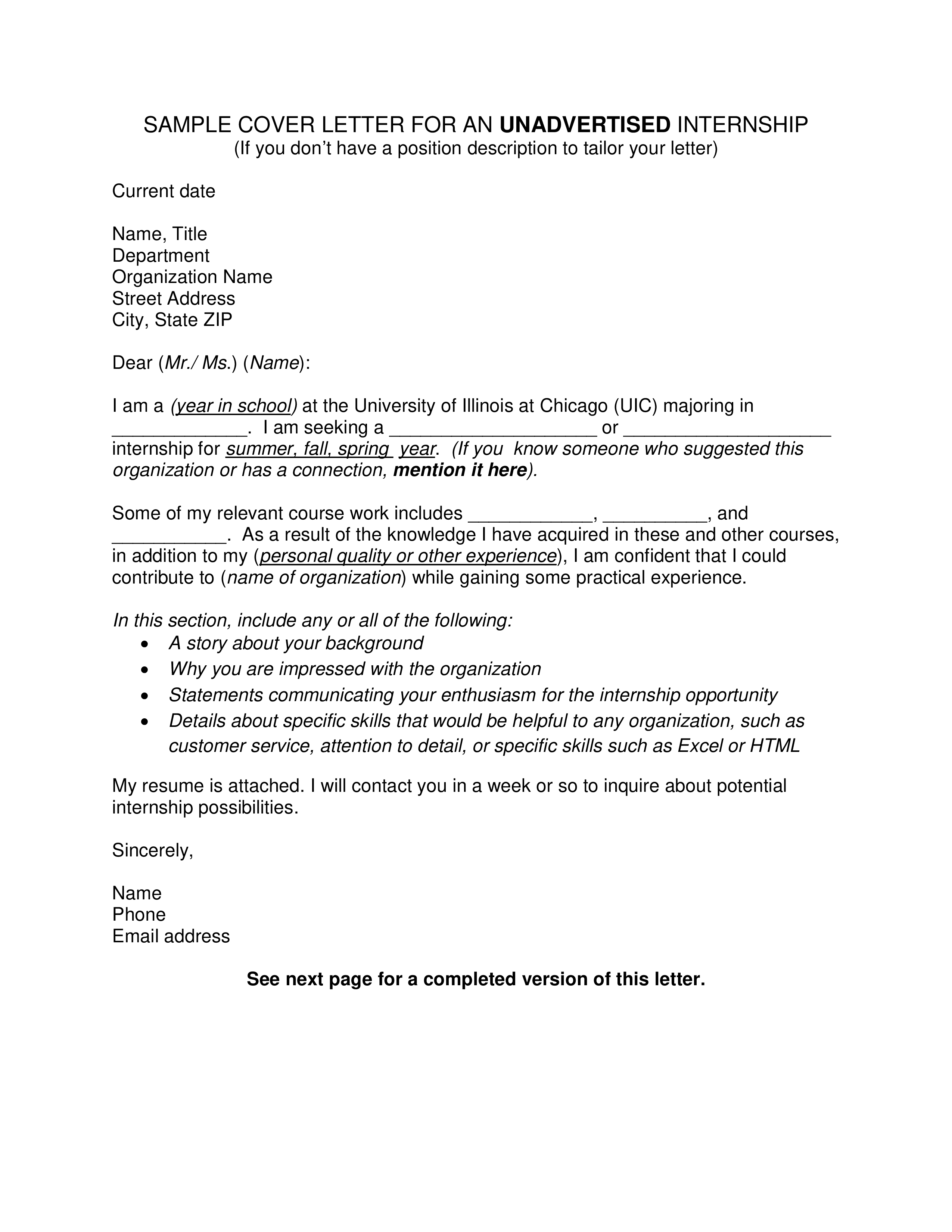 41021 cover letter internship