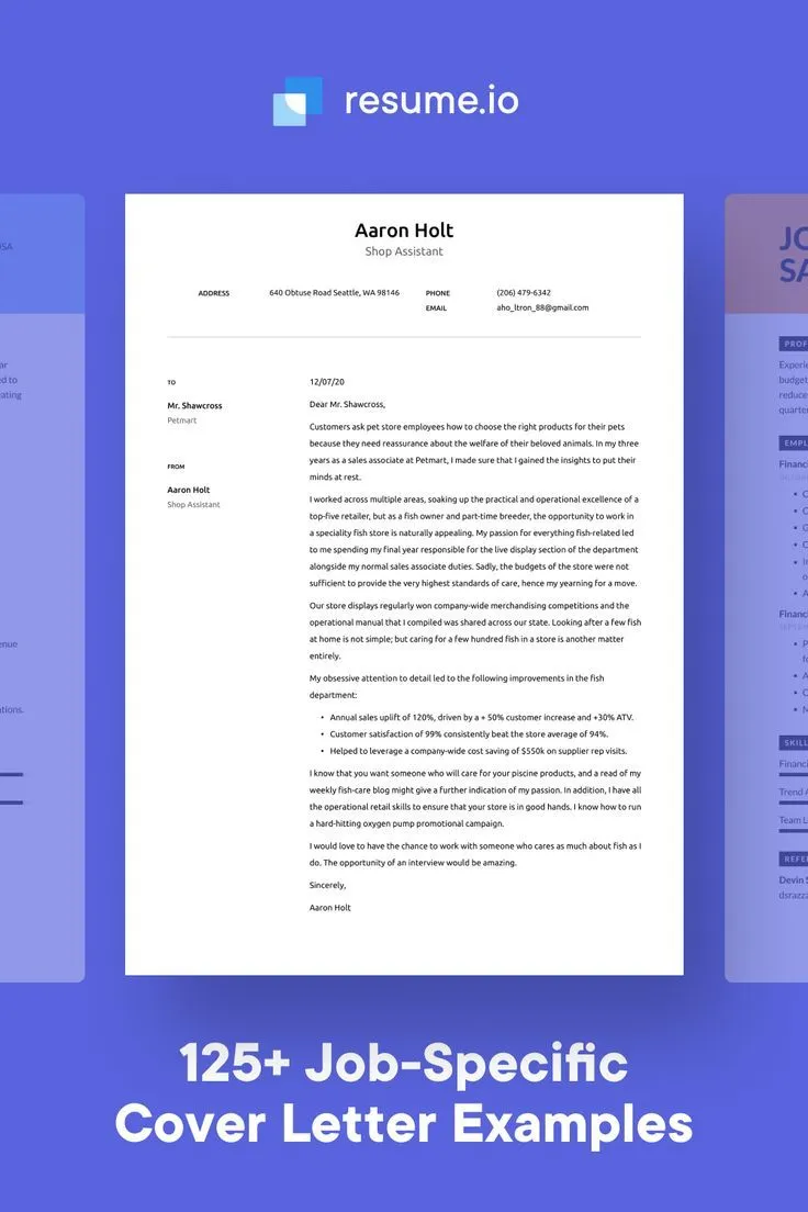 41023 tailoring cover letter