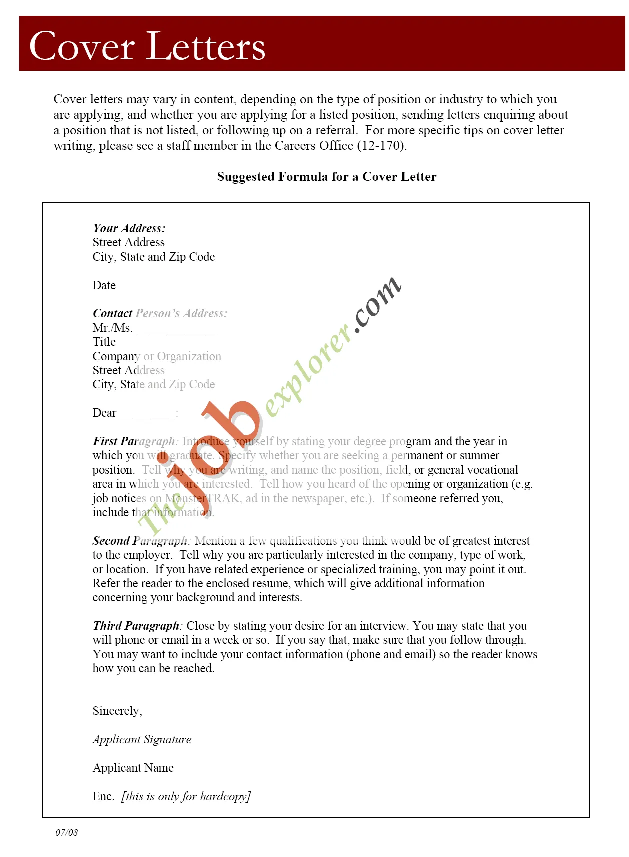 41026 tailoring cover letter