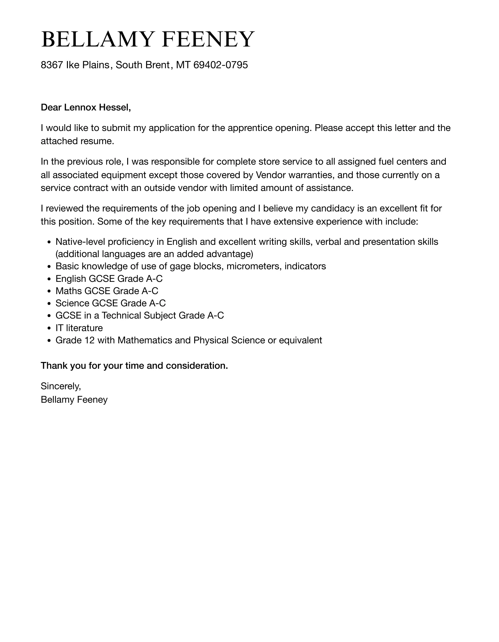 41030 apprenticeship cover letter proofread