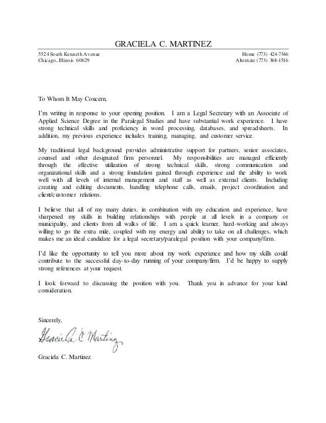 41031 cover letter formatting