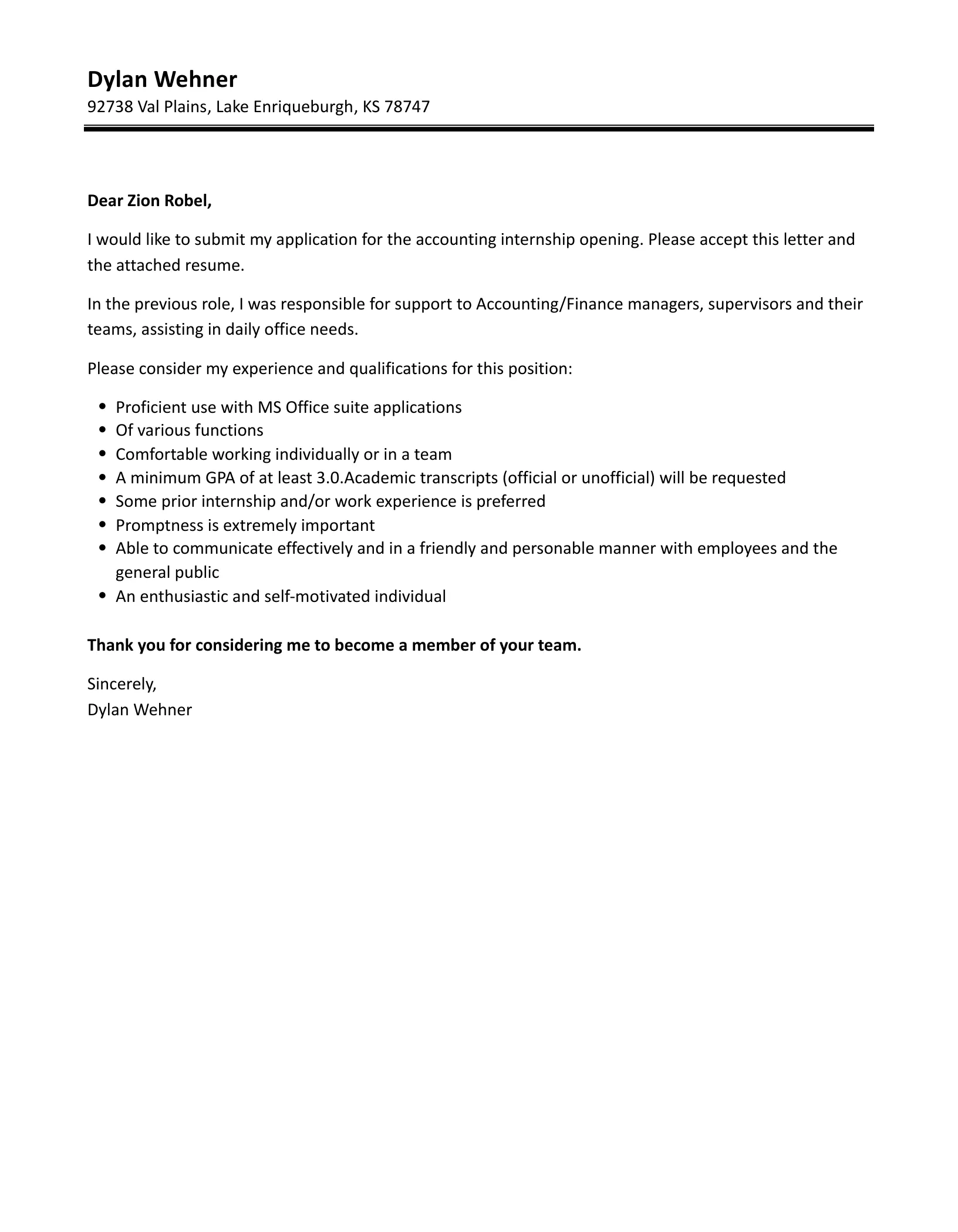 41032 internship tips