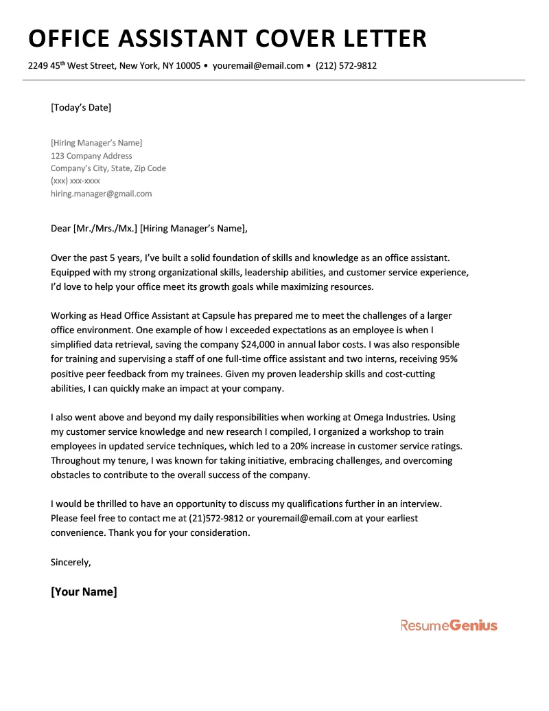 41033 post office cover letter formatting