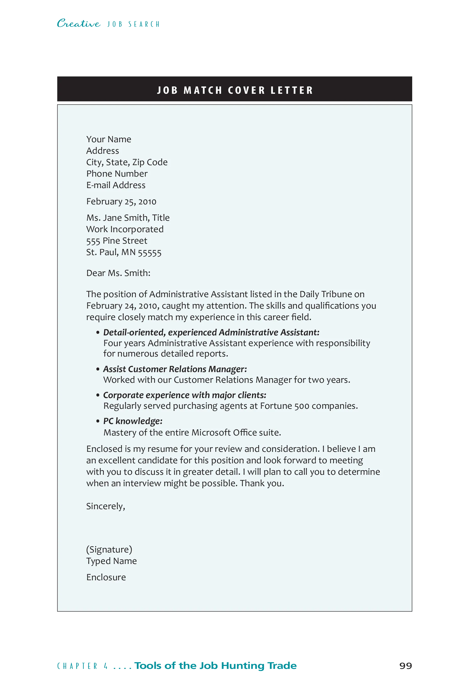 41038 cover letter importance