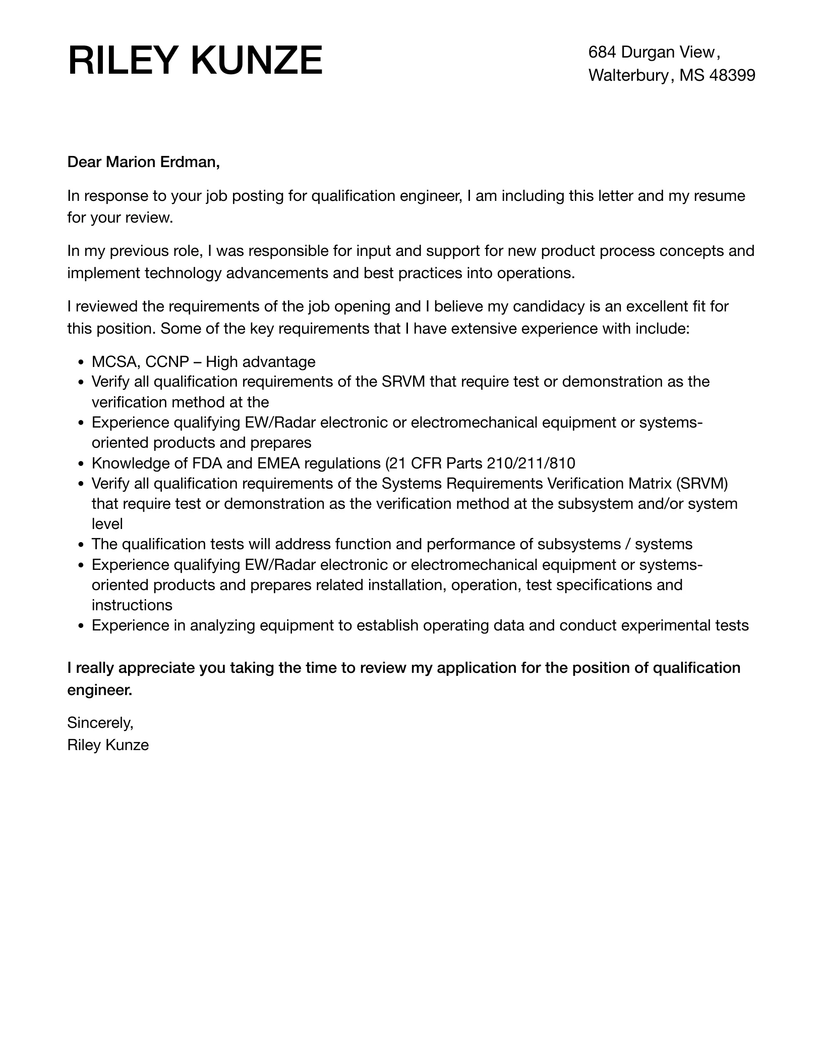 41043 sample 1 experience