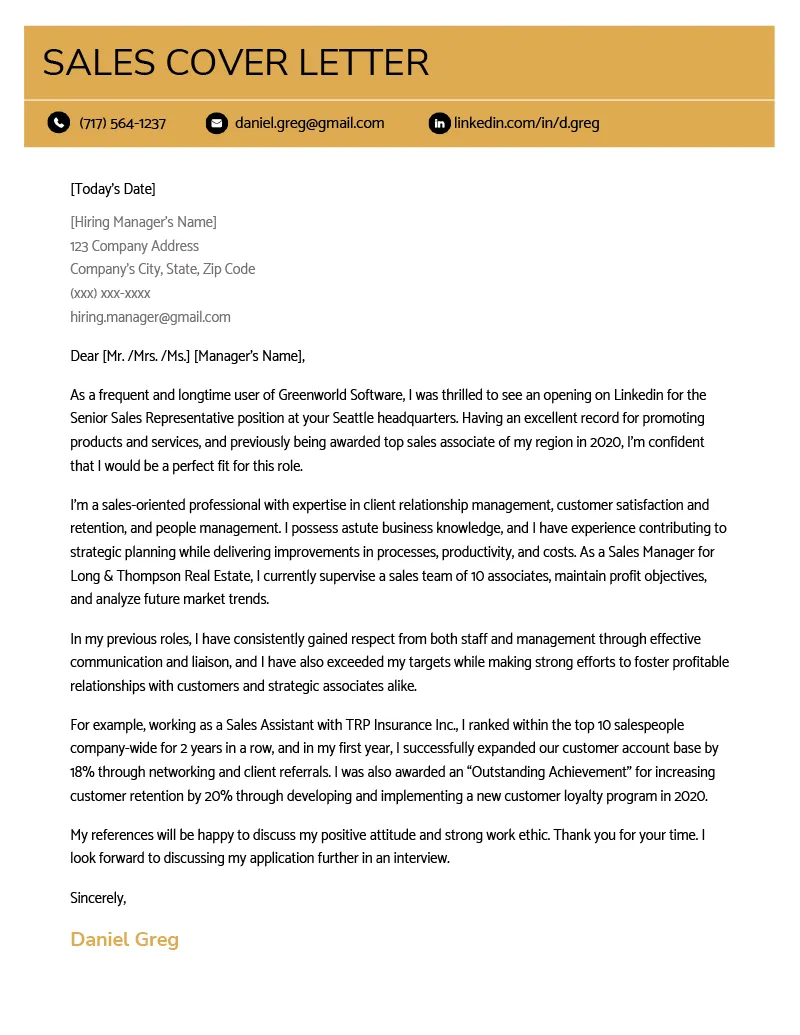 41044 marketing cover letter examples