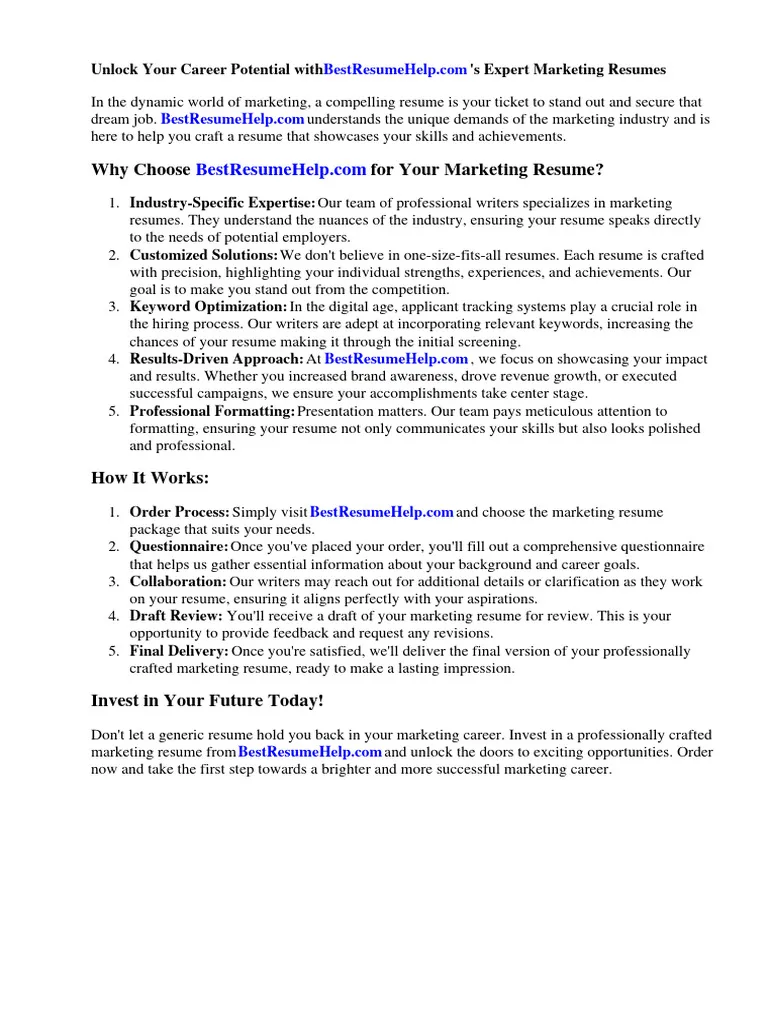 41044 marketing cover letter writing