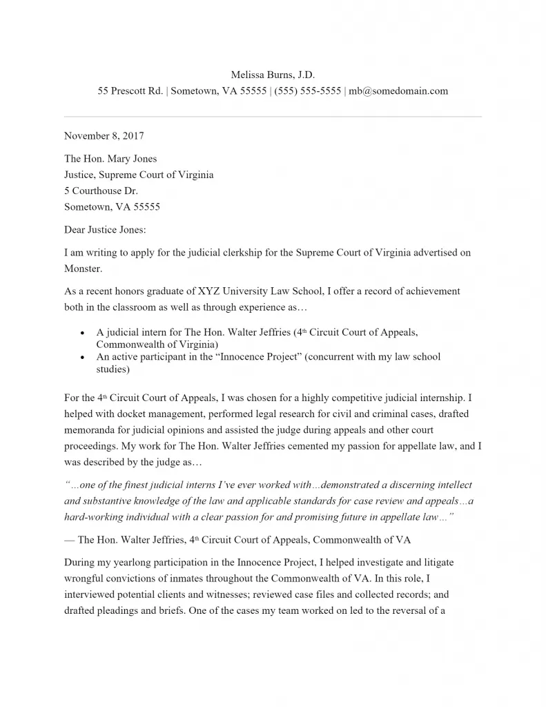 41045 cover letter formatting