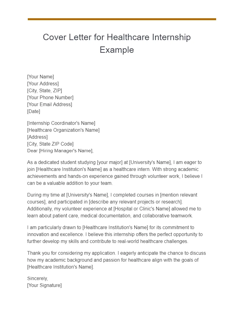 41049 healthcare cover letter formatting