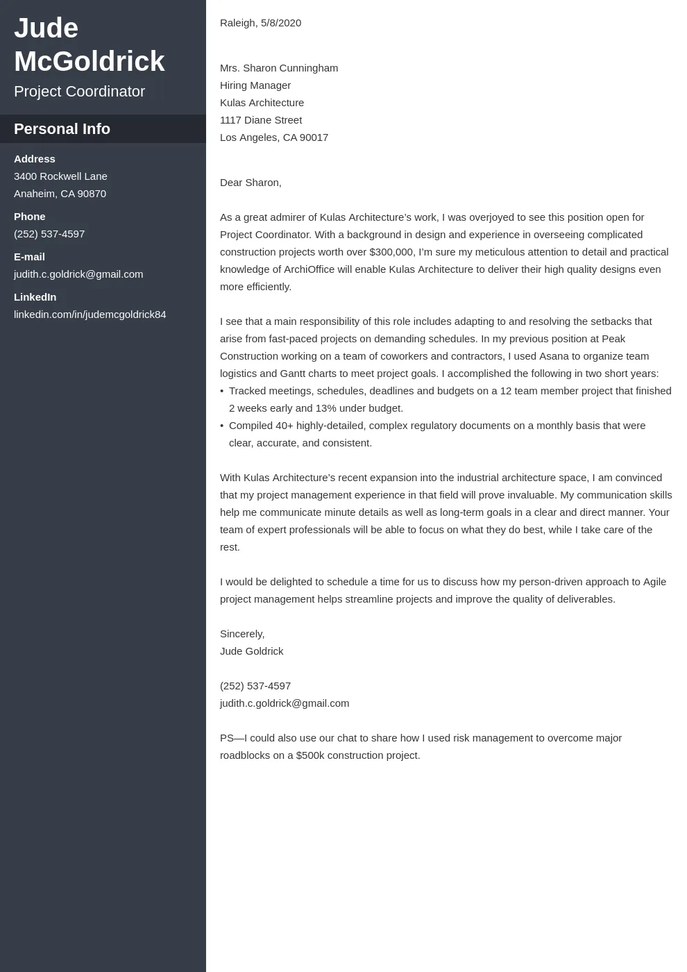 41051 entry level program coordinator cover letter guide 4