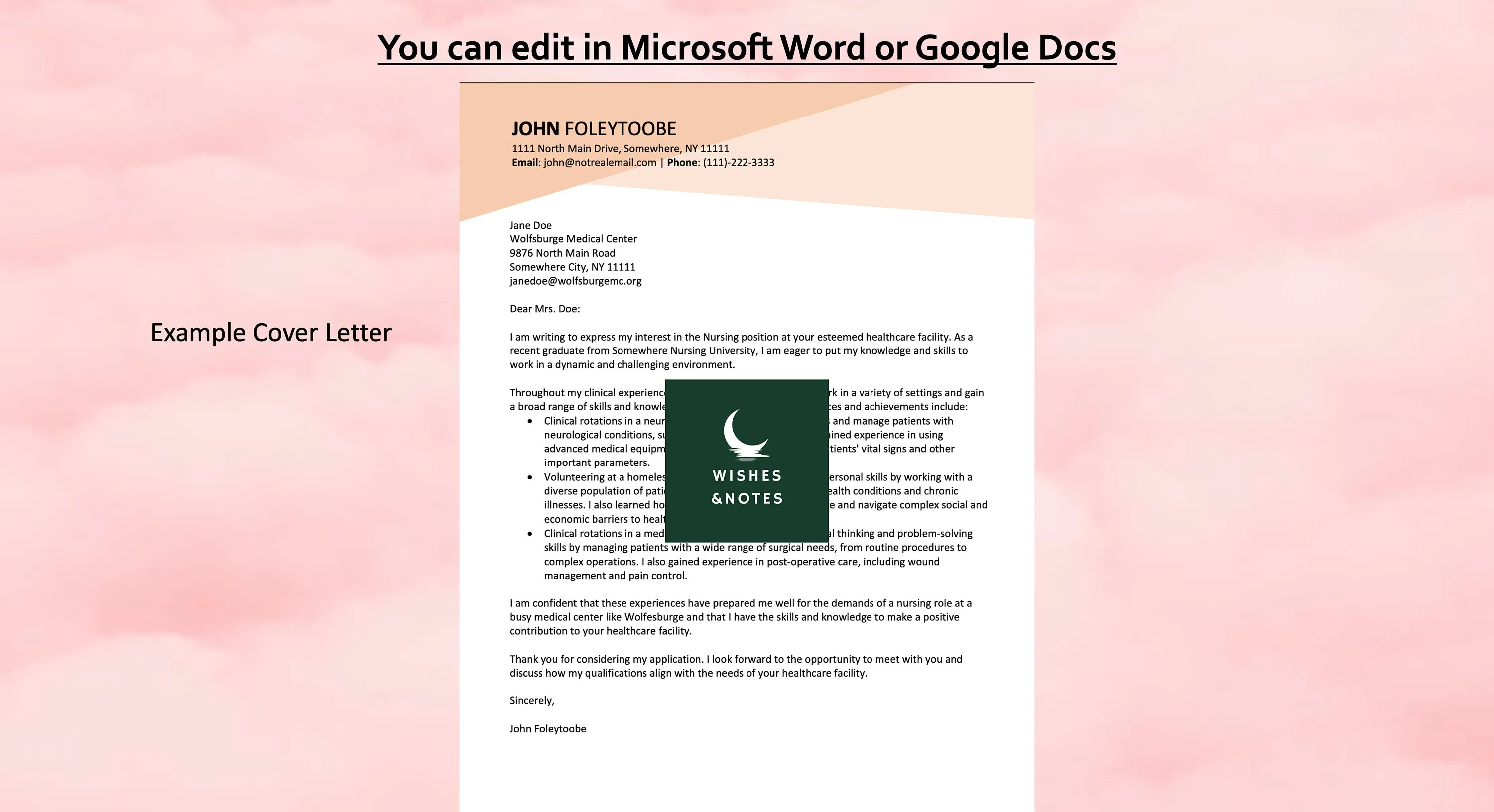 41052 clinical experience nursing