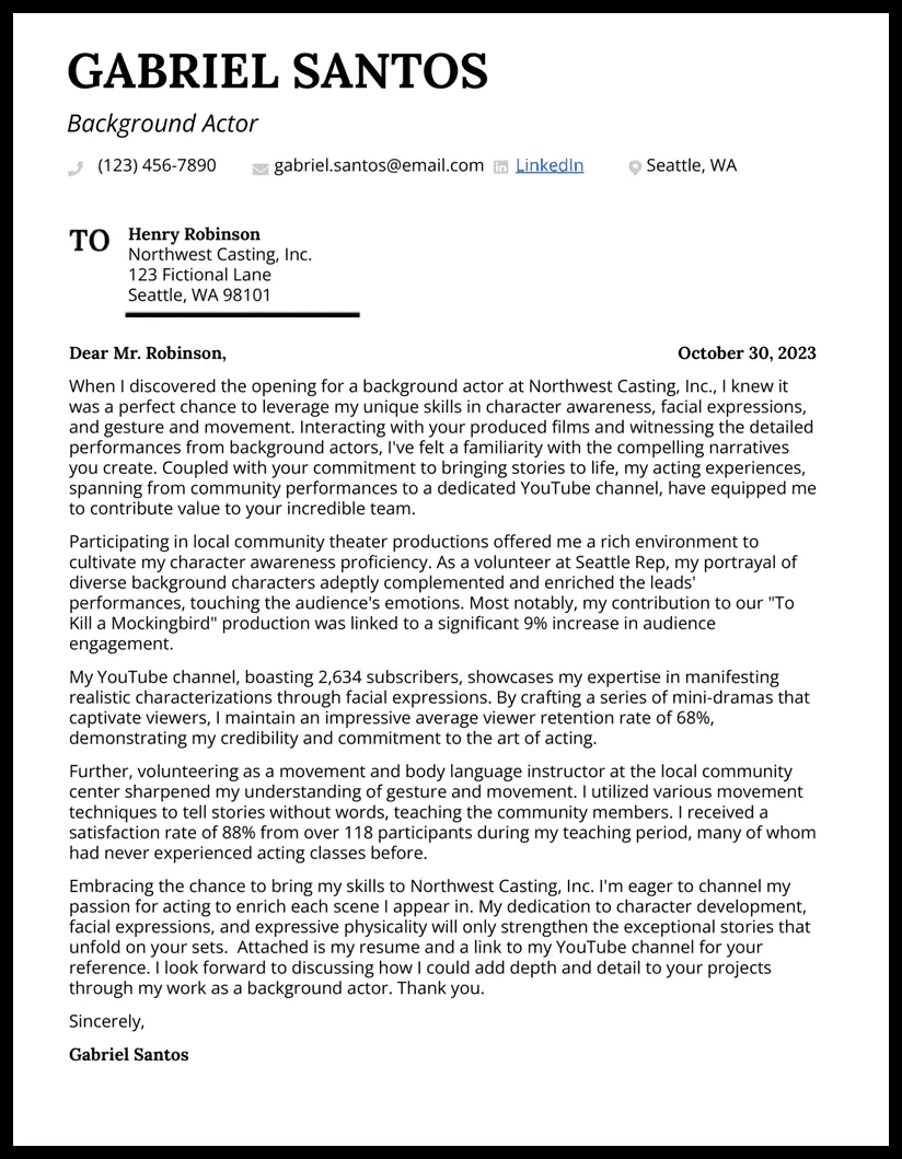 41053 acting enthusiasm