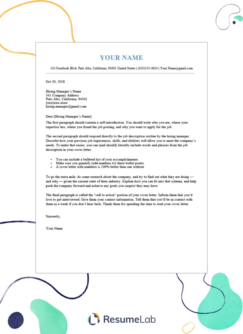 41057 cover letter template customization