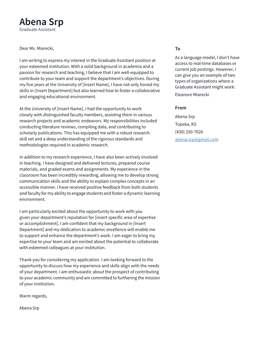 41059 tailoring cover letter