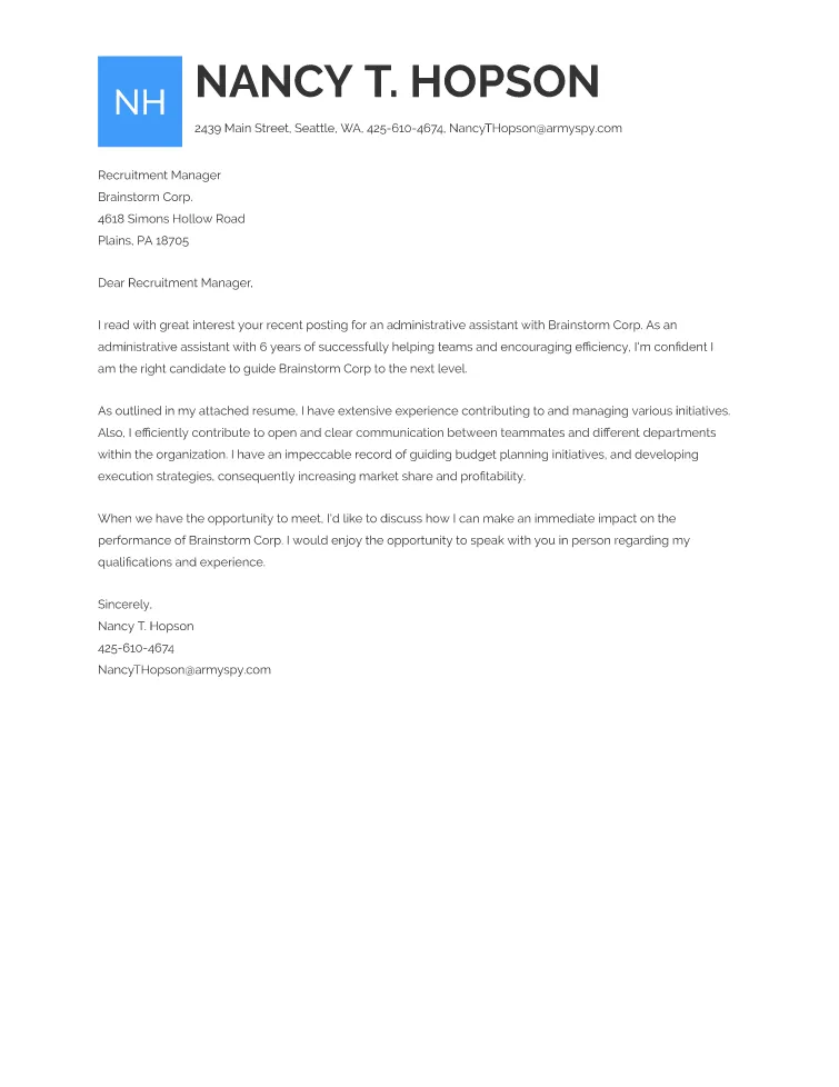 41061 common mistakes cover letter