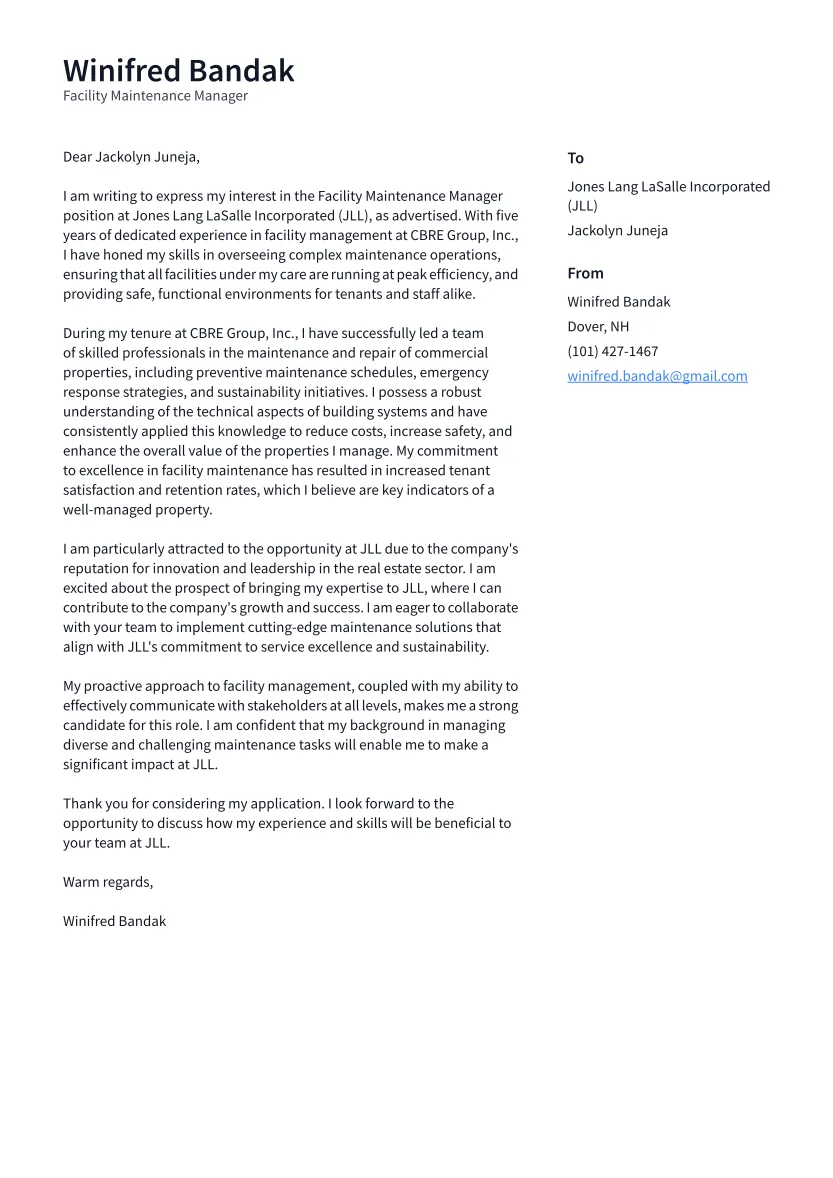 41069 facility maintenance achievements