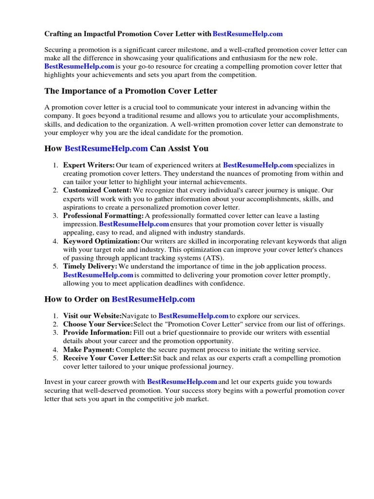 41072 promotion cover letter header