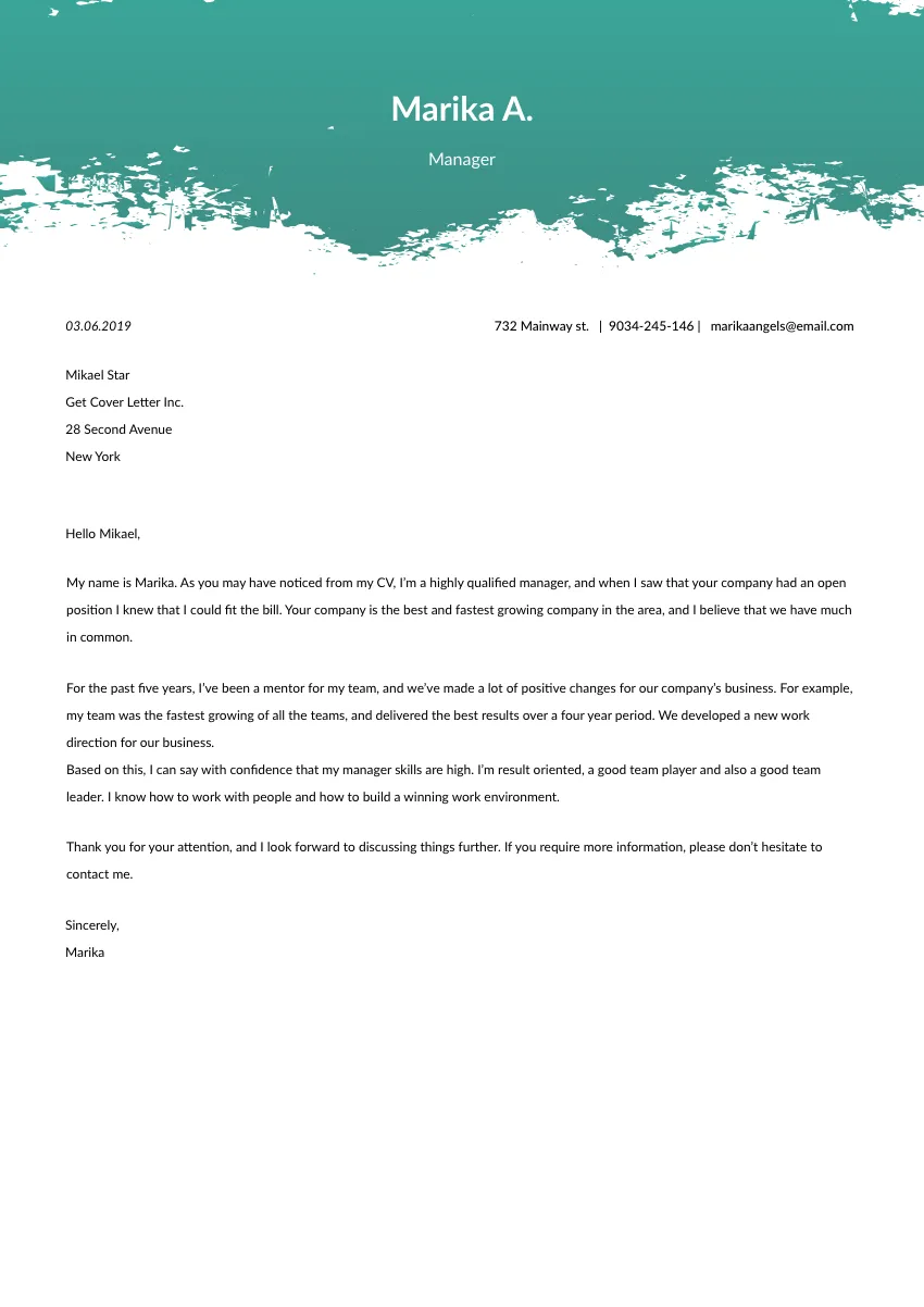 41075 professional cover letter