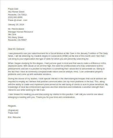 41090 program coordinator cover letter example