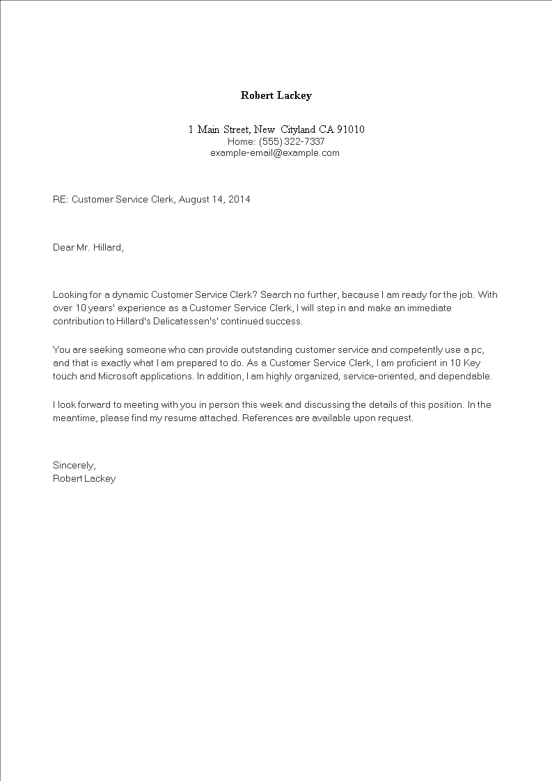 41101 cover letter samples