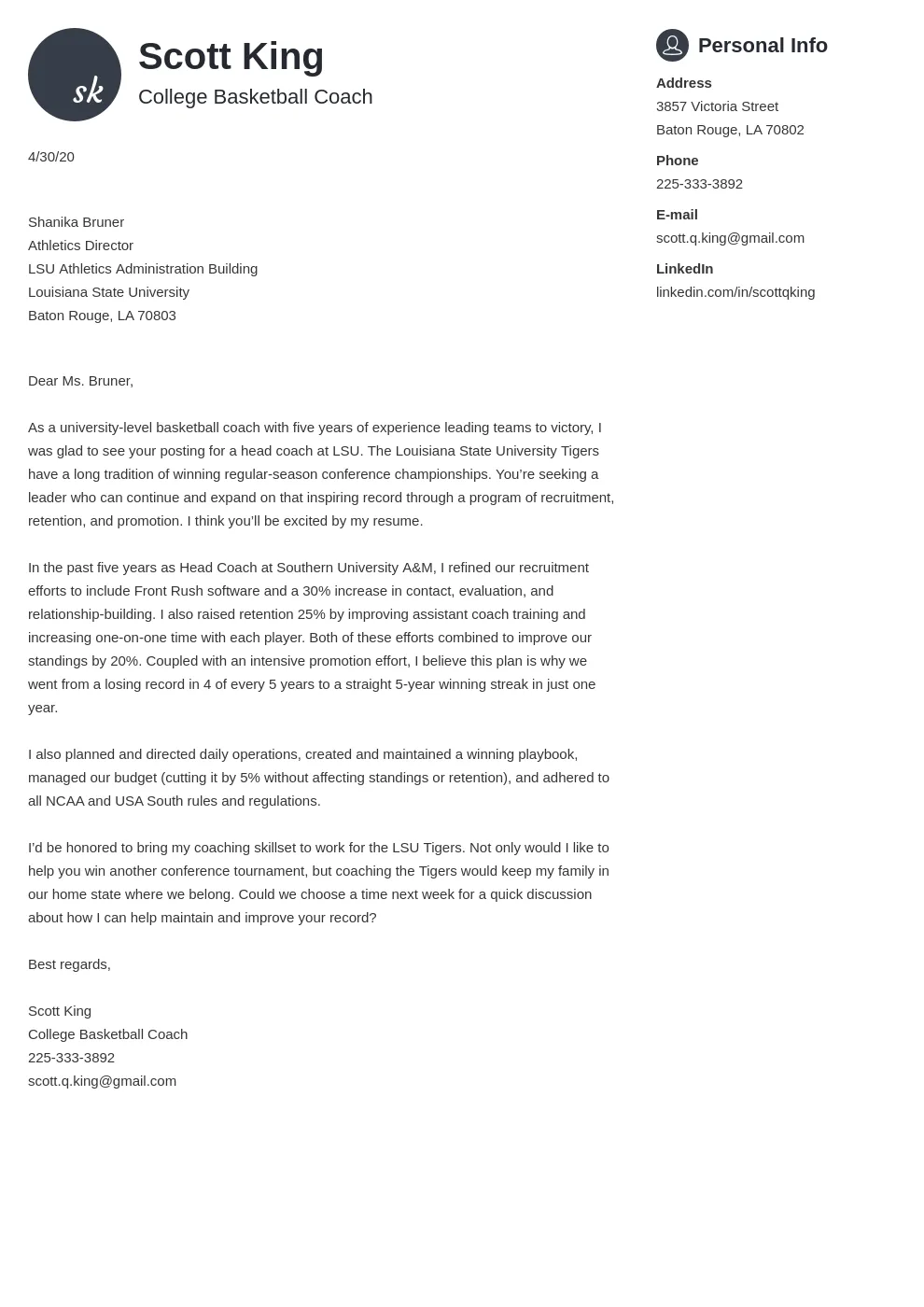 41104 coaching experience