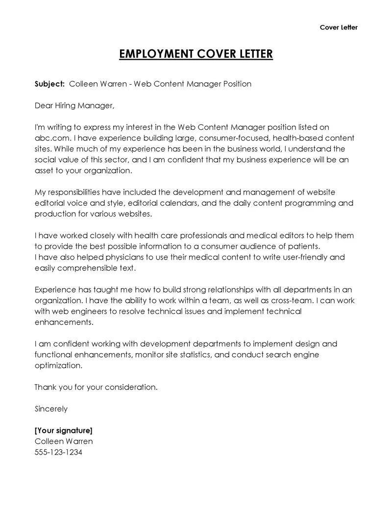 41114 common mistakes cover letter