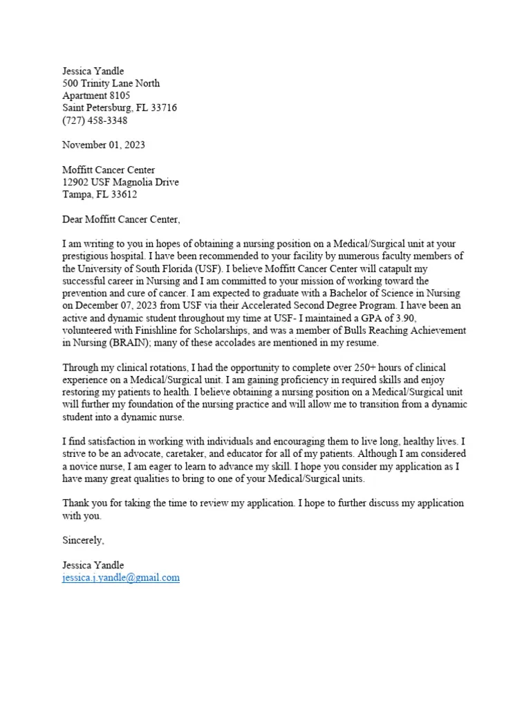 41123 nursing cover letter header