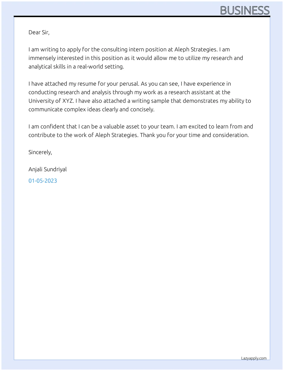 41131 business cover letter importance