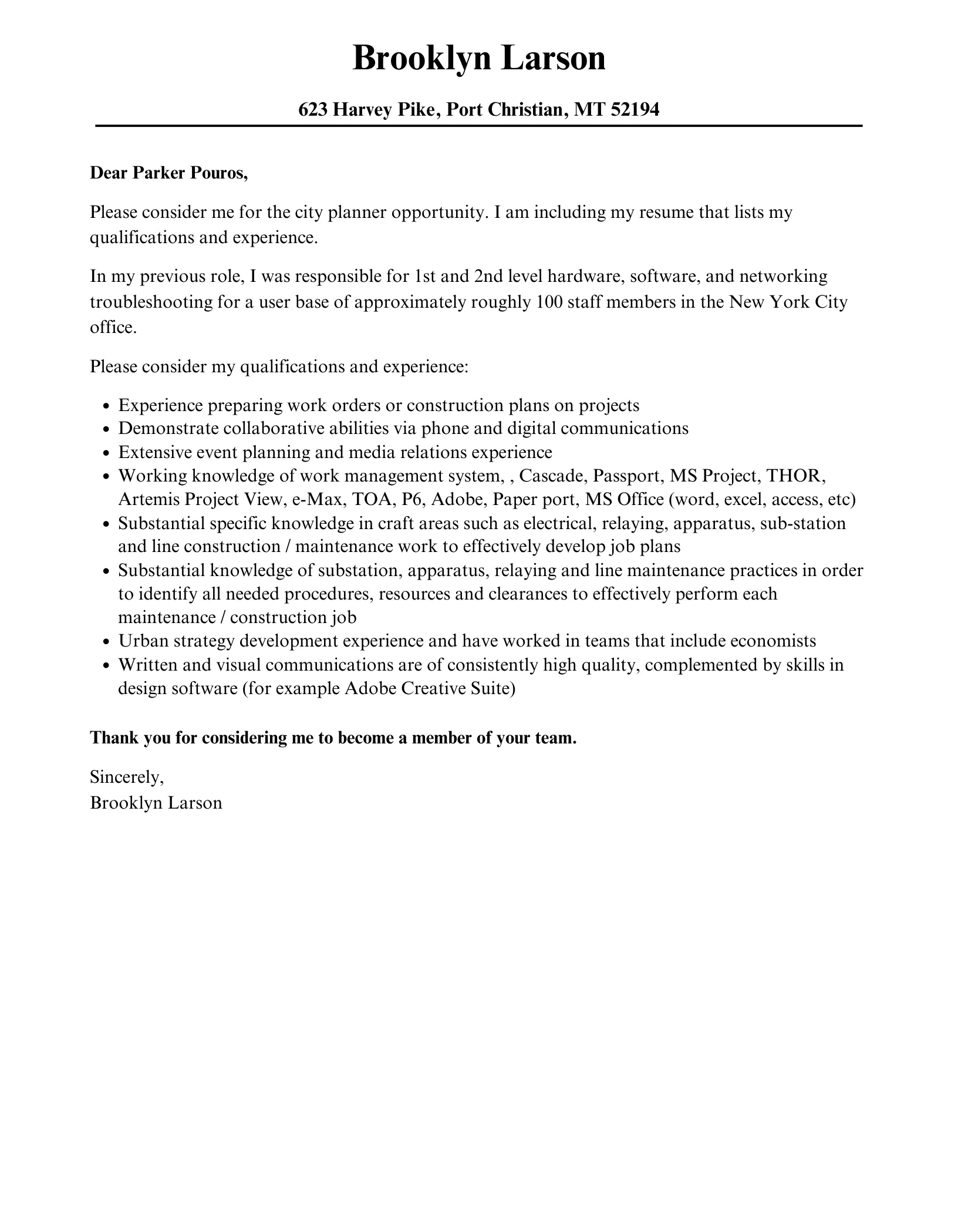 41133 city jobs cover letter 6