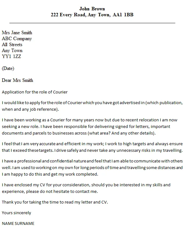 41136 courier driver driving