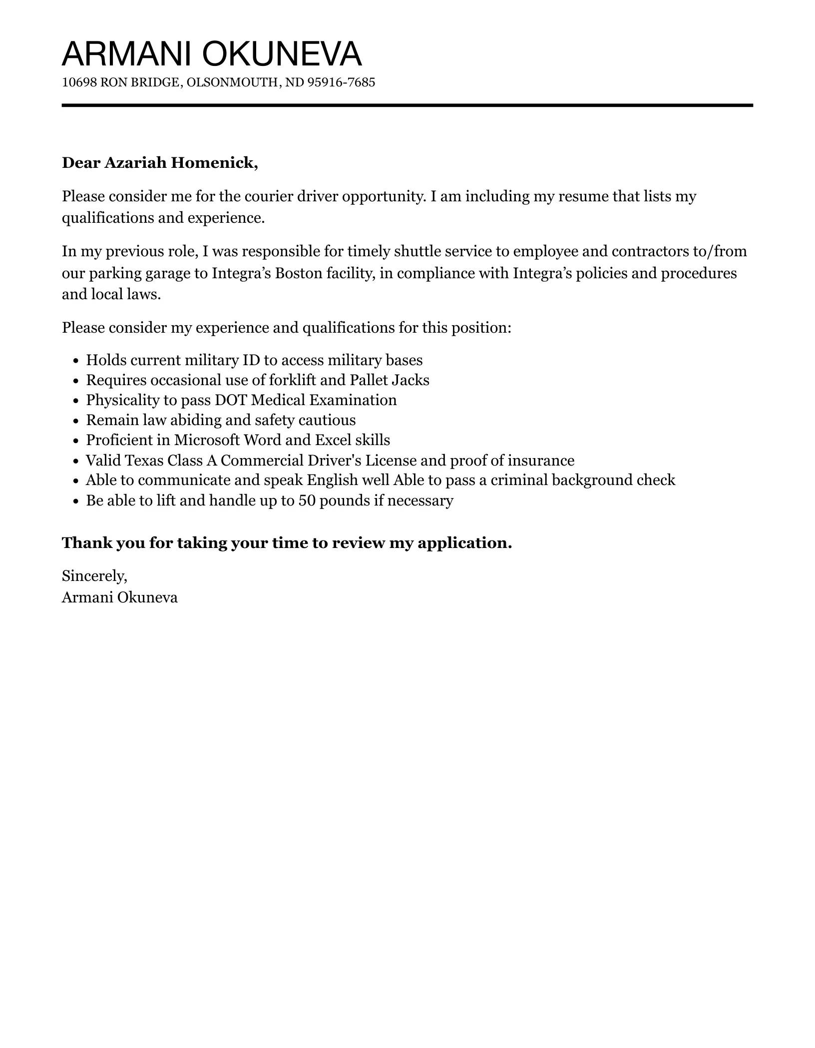 41136 courier driver route planning