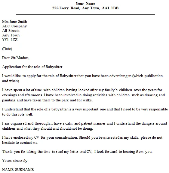 41142 childcare experience