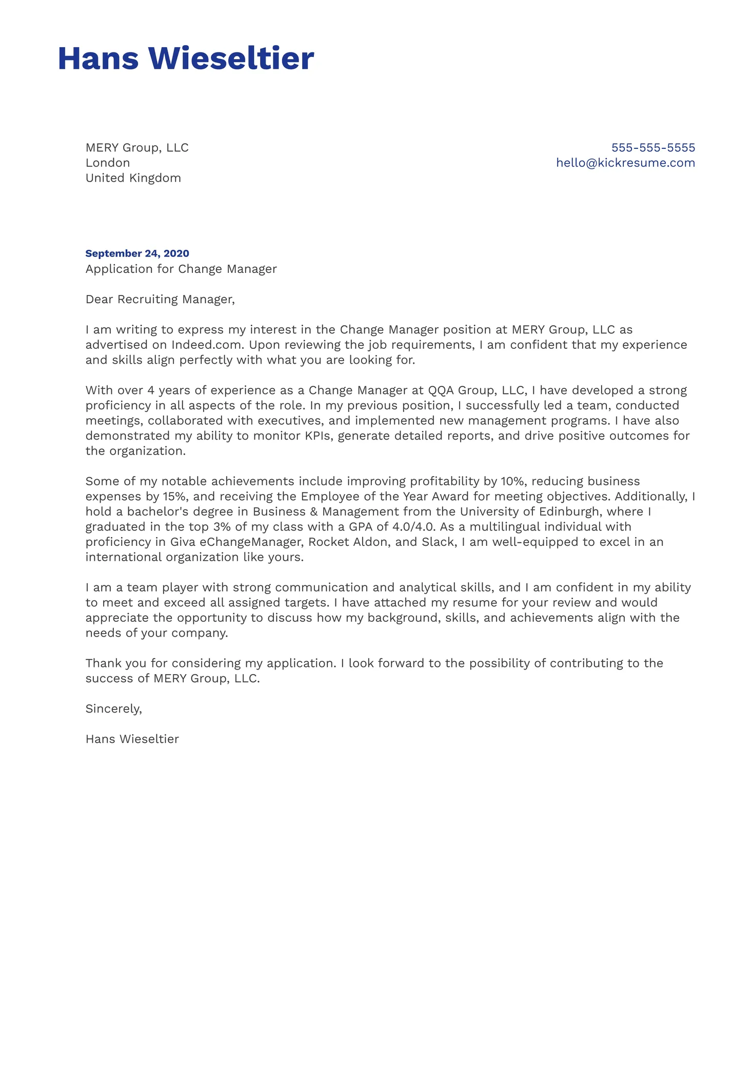 41168 management cover letter skills