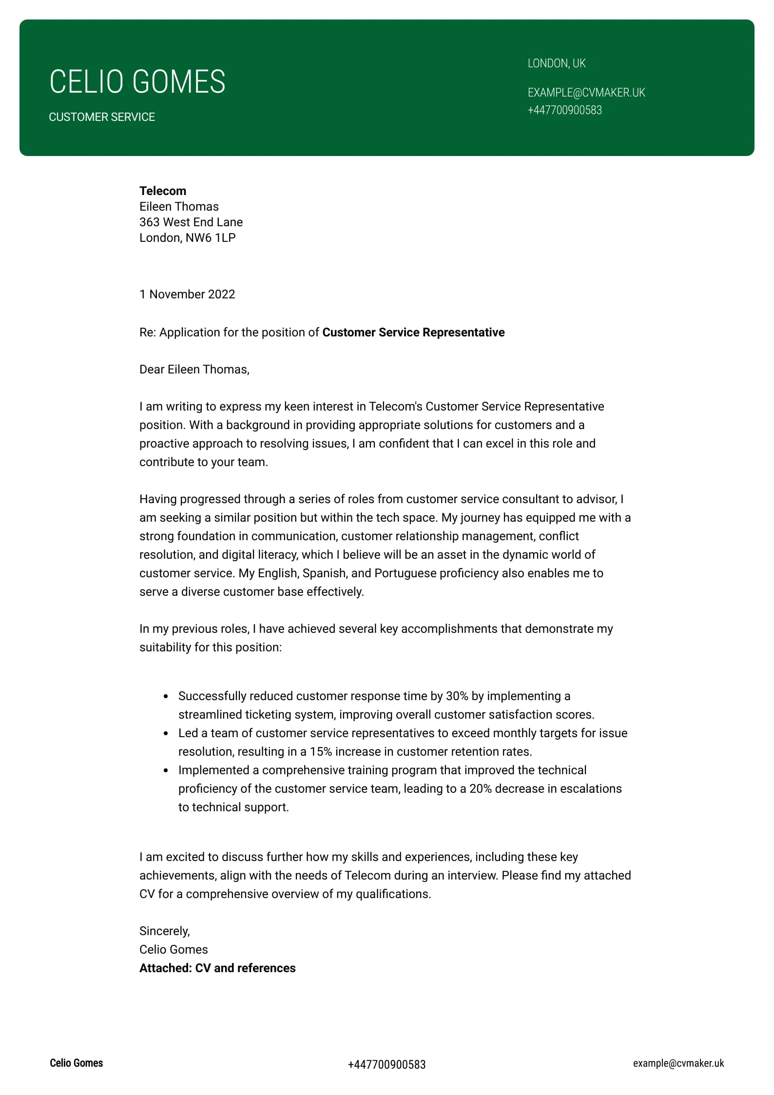 41174 help desk cover letter