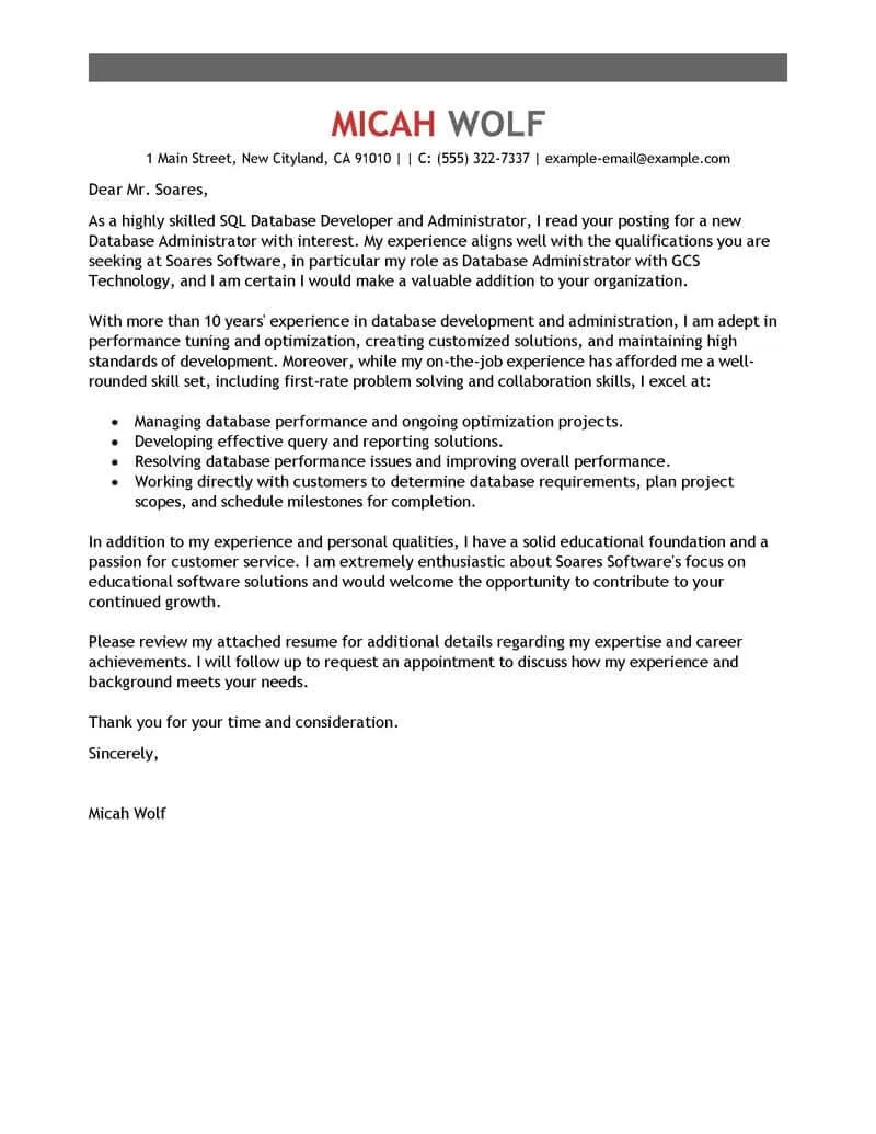 41178 cover letter writing
