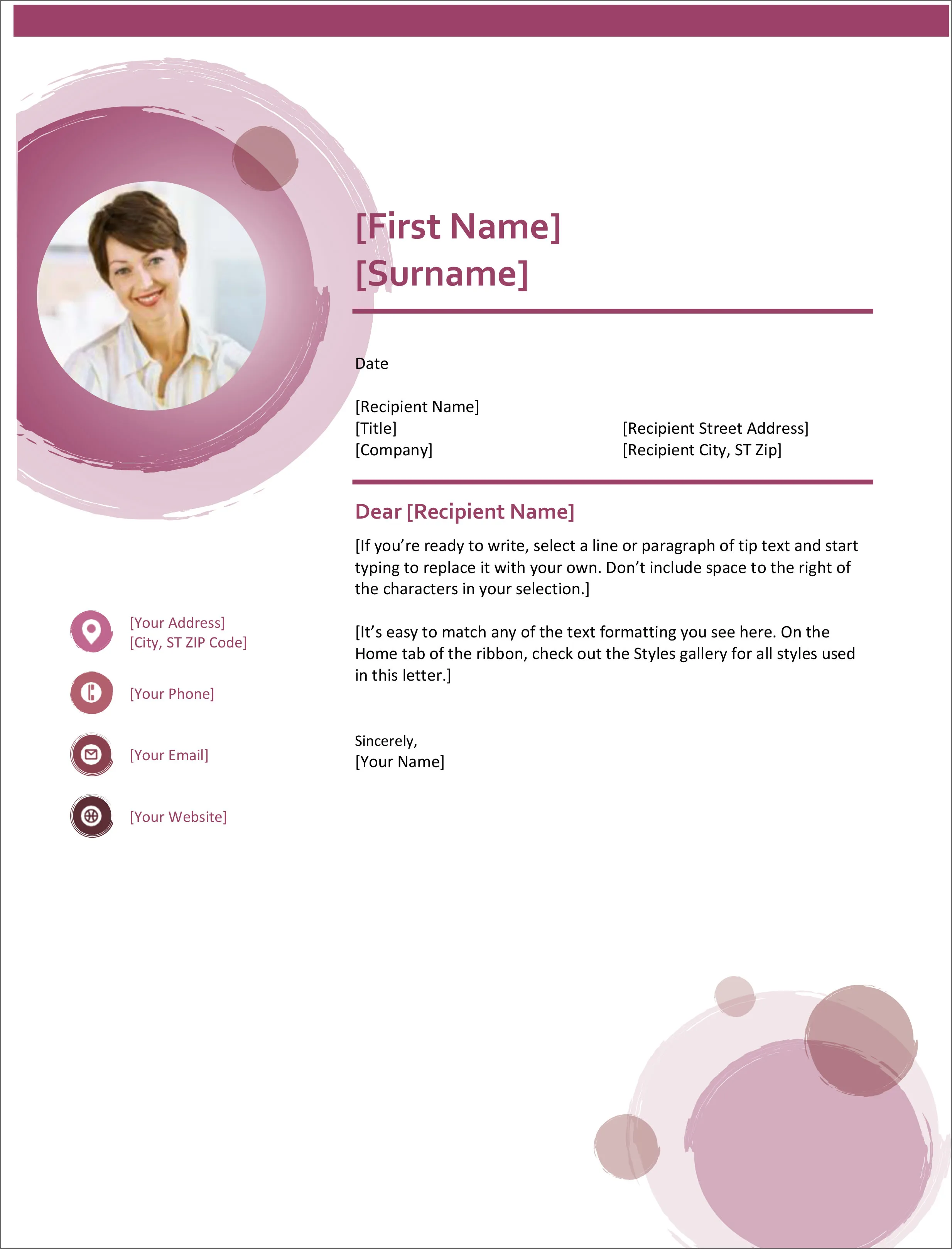 41185 formatting cover letter
