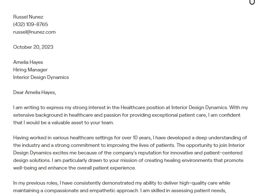 41188 medical job cover letter physician