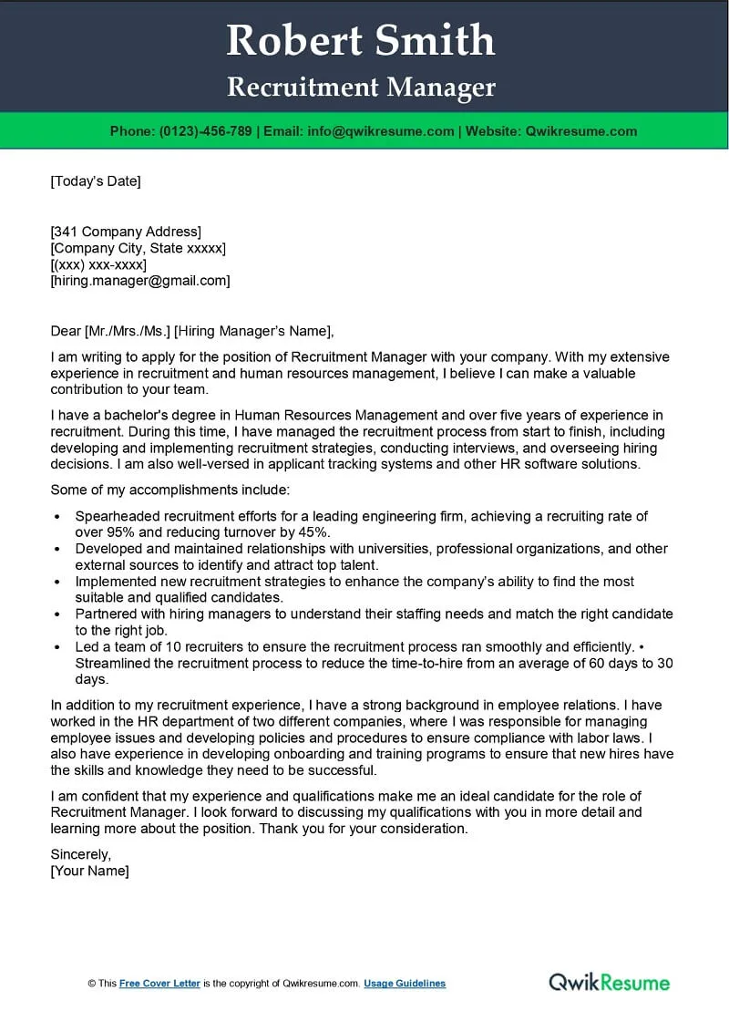 41203 tailoring cover letter company