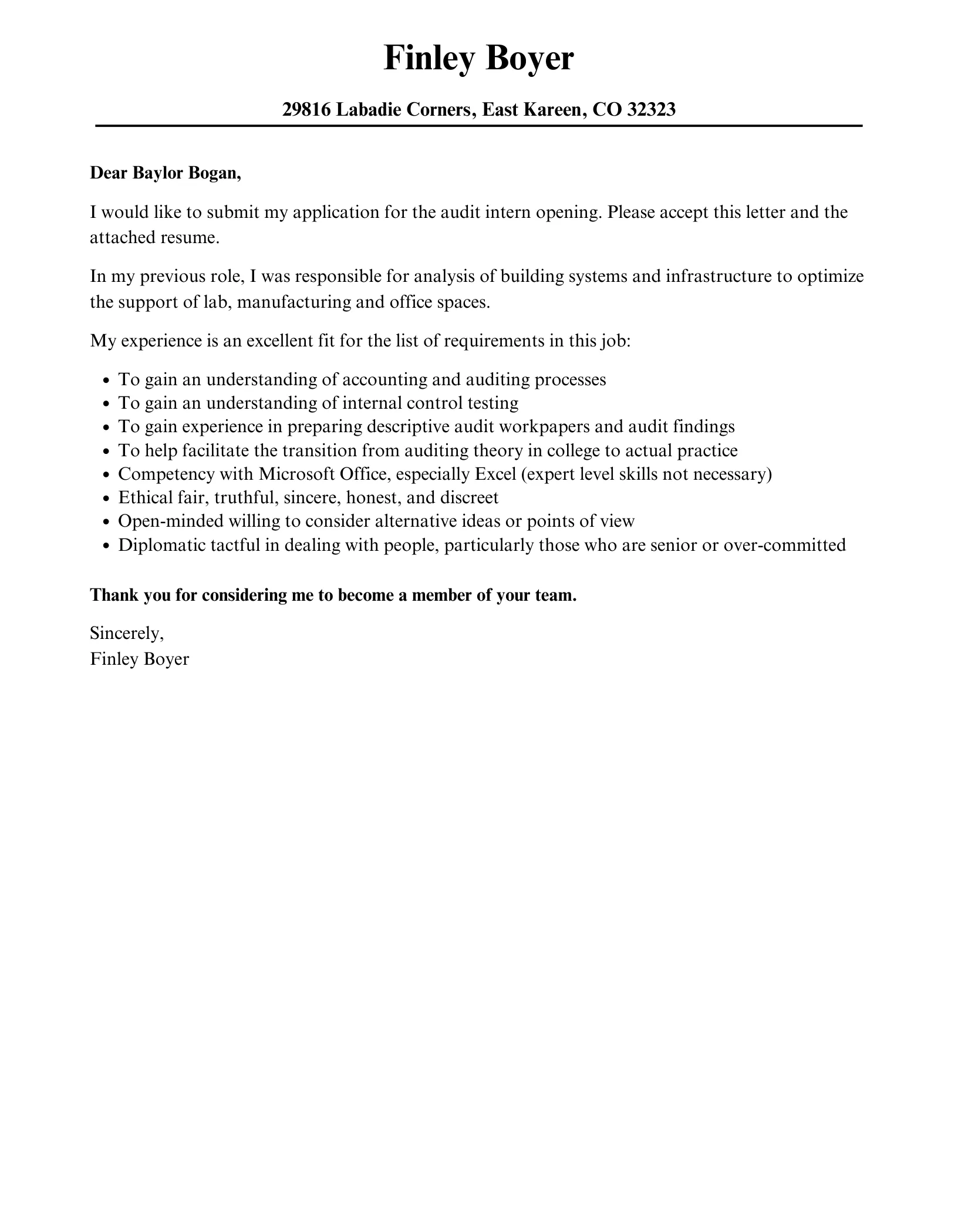 41205 successful internship