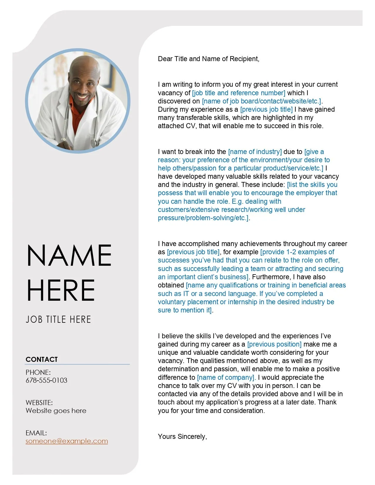 41222 professional cover letter