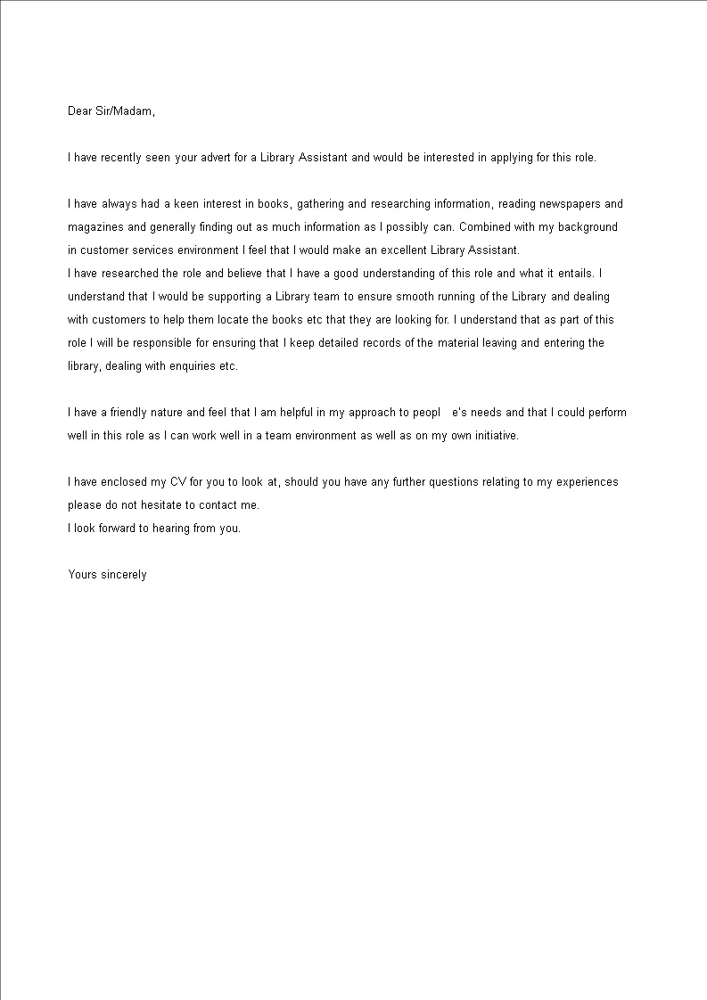 41226 library cover letter formatting