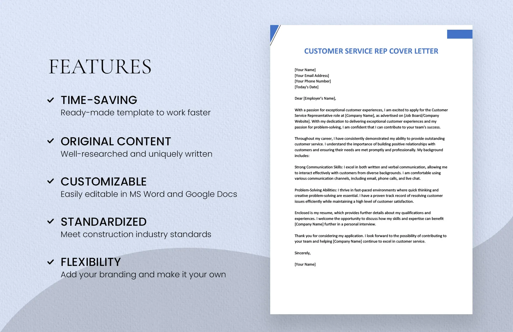 41238 customer service rep cover letter header
