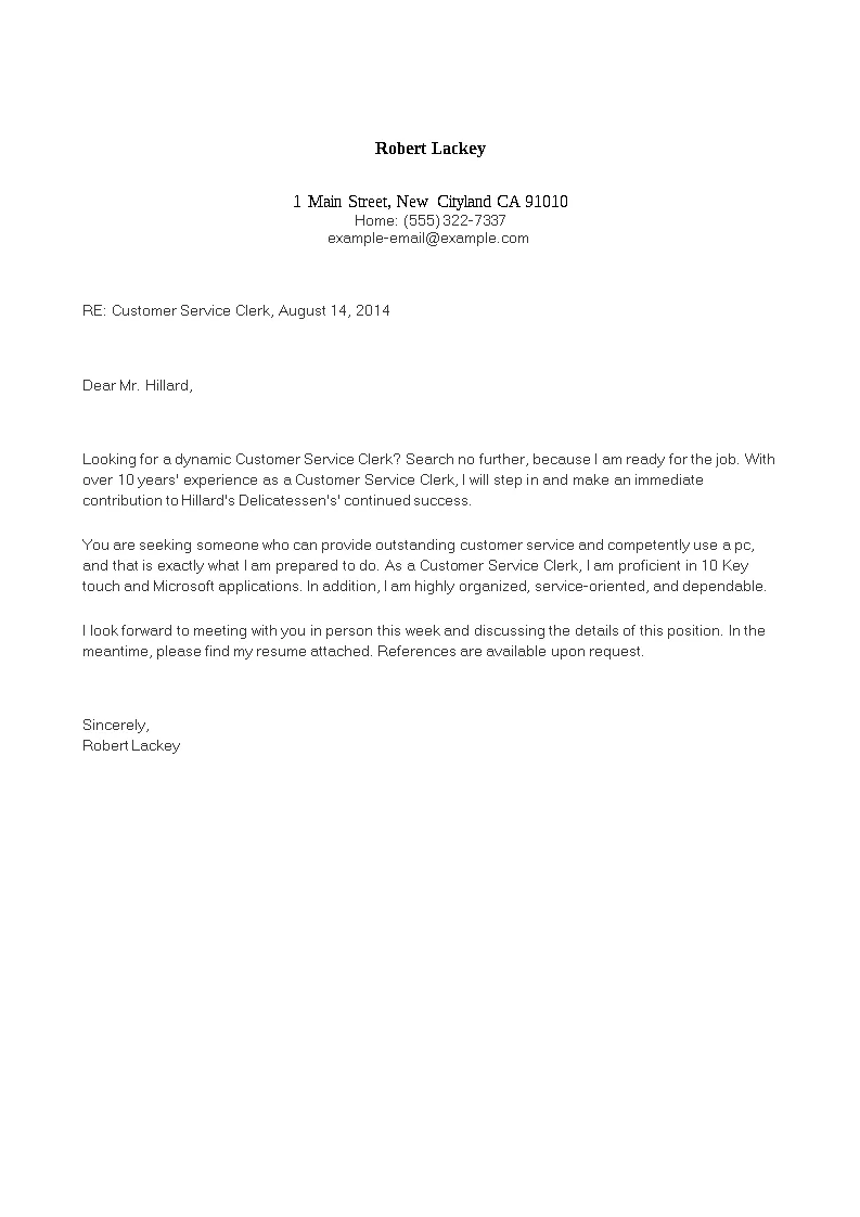 41238 customer service rep formatting