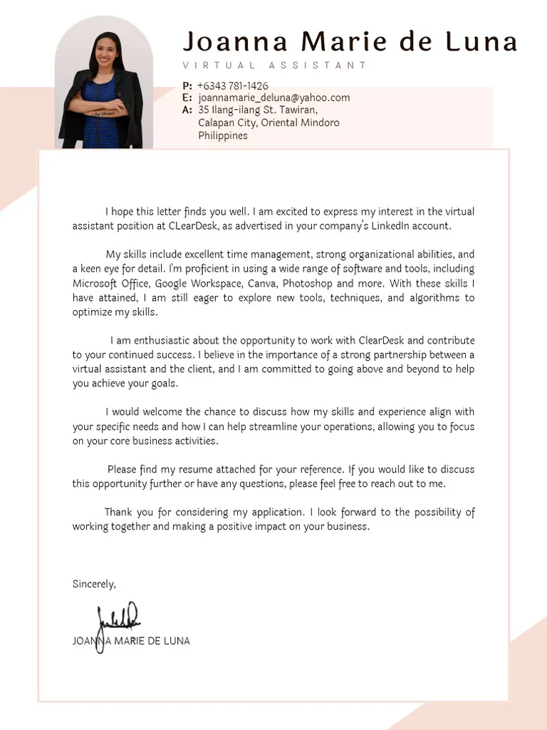 41240 business report cover letter