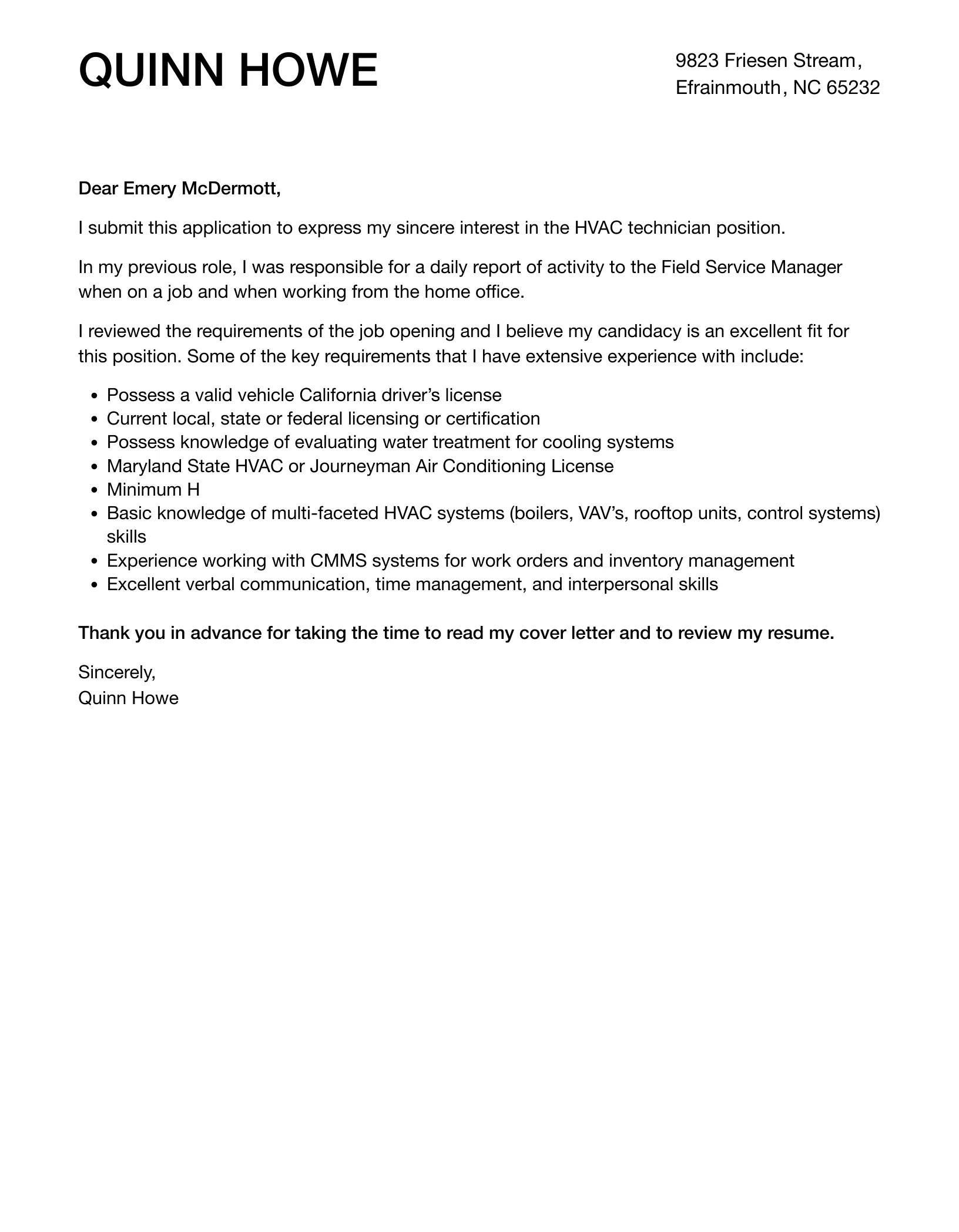 41242 professional hvac letter