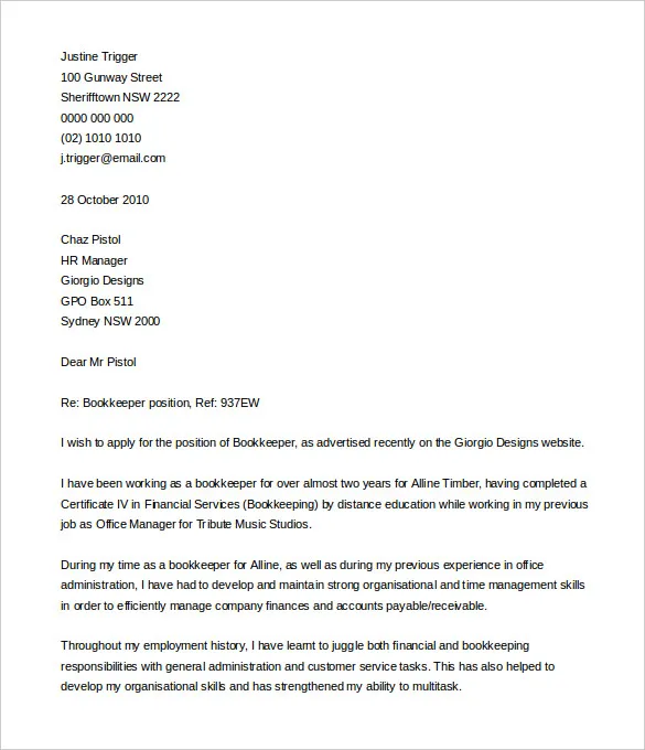 41243 achievements cover letter