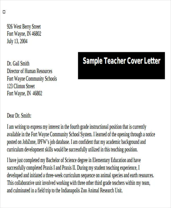 41244 cover letter education closing