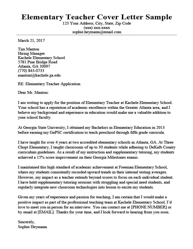 41244 cover letter education importance