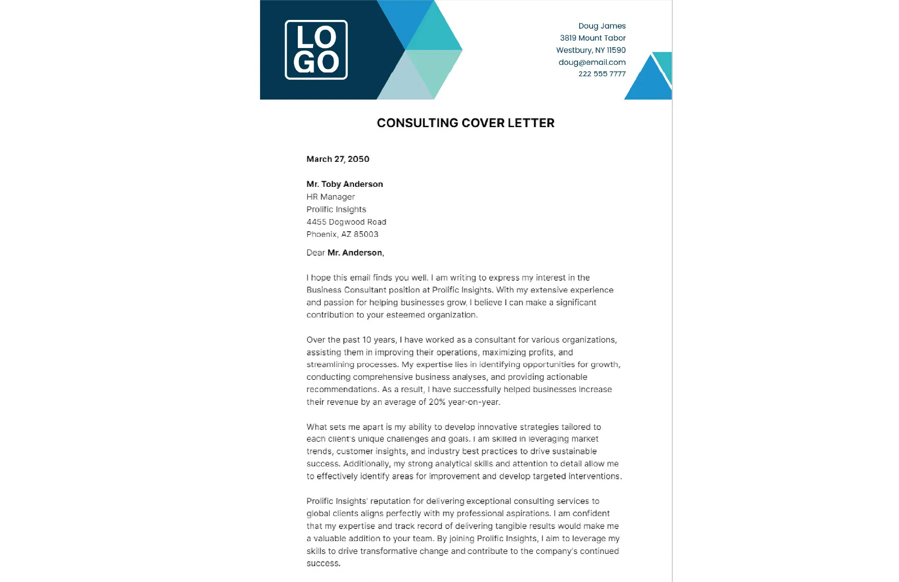 41251 consulting cover letter
