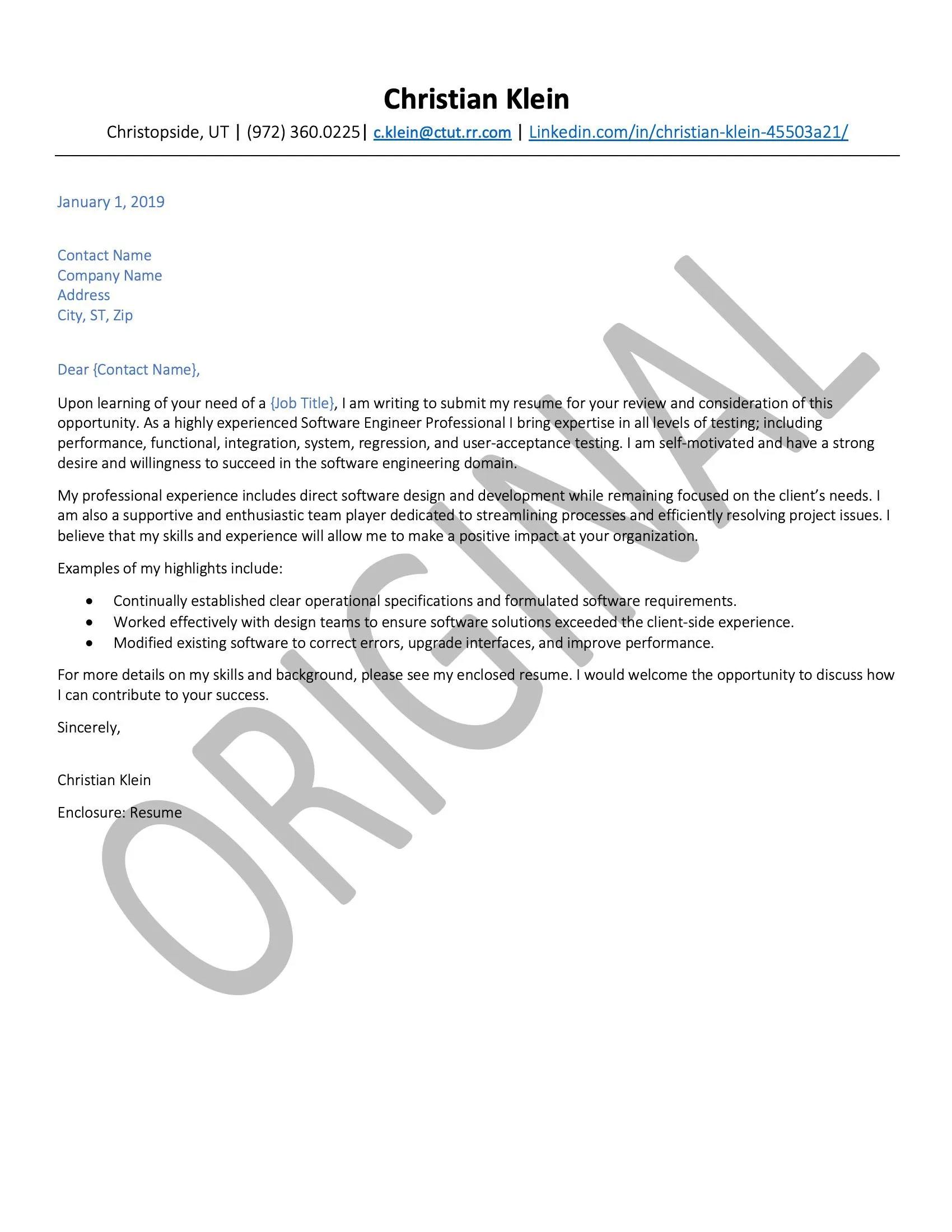 41255 cover letter header